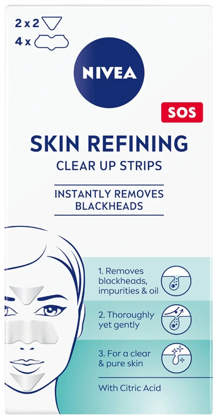 NIVEA 6pcs Daily Essentials Refining Clear-up Strips puhdistuslaput kasvojen T-alueelle