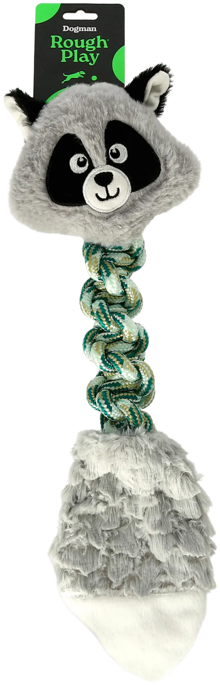 Dogman Dogman Rough Play Lelu pesukarhu harmaa/vihreä 15x42,5cm