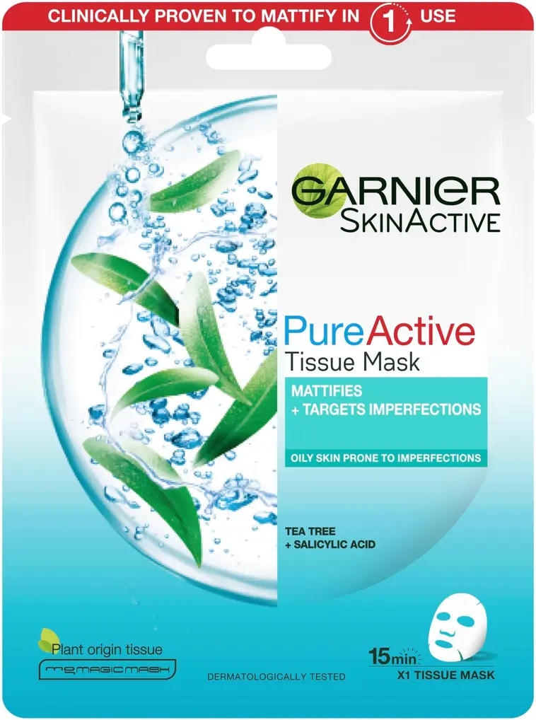 Garnier Skin Active Pure Active Anti-Imperfection kangasnaamio 28g