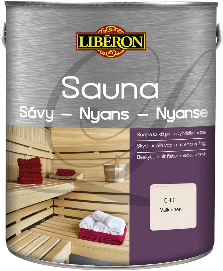 Liberon Sauna Sävy 2,5l Valkoinen