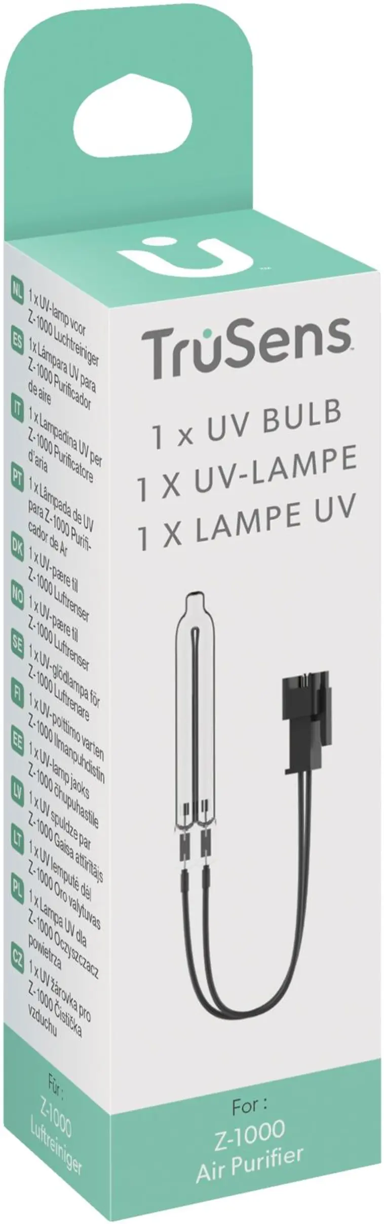 Leitz TruSens™ Z-1000 small ilmanpuhdistimen vaihdettava UV-C lamppu