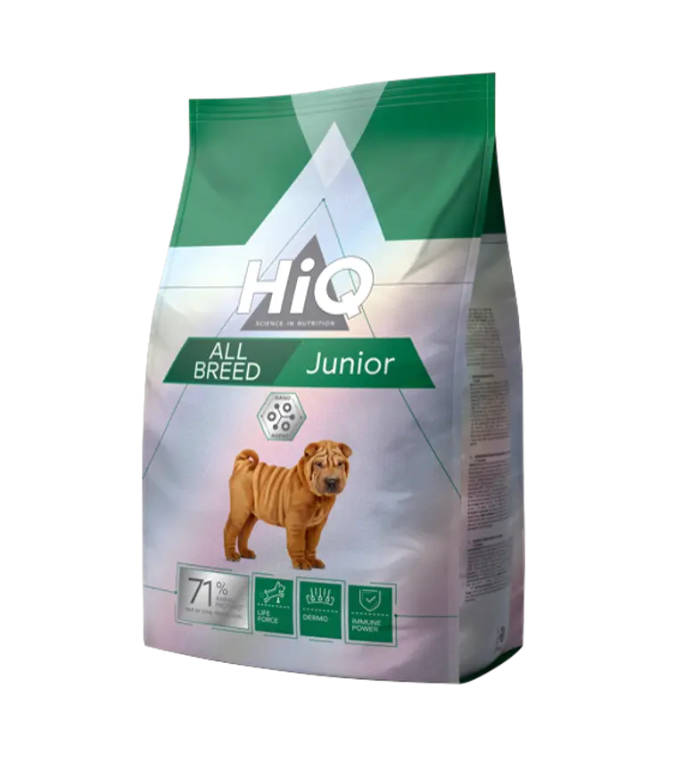 HiQ All Breed Junior nuorten koirien täysravinto siipikarja 2,8 kg