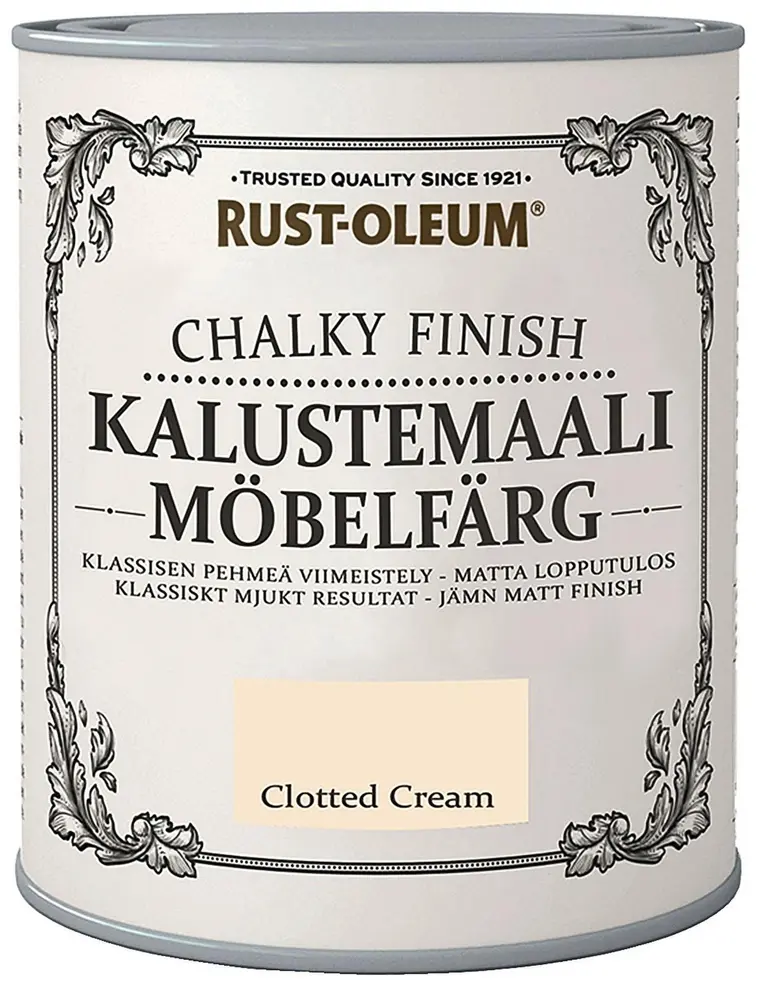 Rust-Oleum Chalky Finish Kalustemaali 750ml Clotted Cream