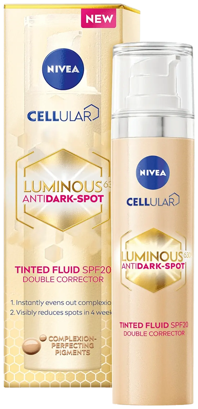 NIVEA 40ml Cellular Luminous630 Anti Dark-Spot Tinted Fluid SPF20 -päivävoide