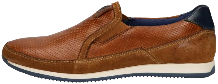 Bugatti miesten nahkainen loafer Tomeo Eco - COGNAC - 7