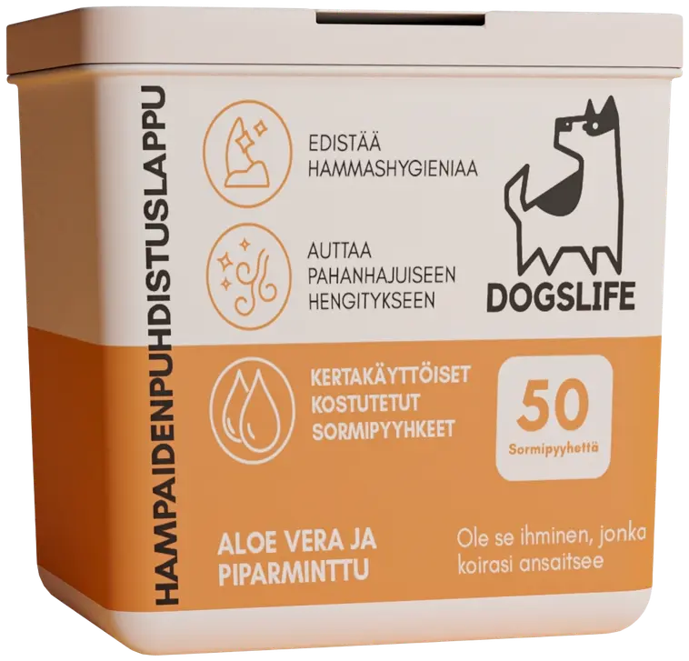 Dogslife hampaanpuhdistuslaput 50 kpl