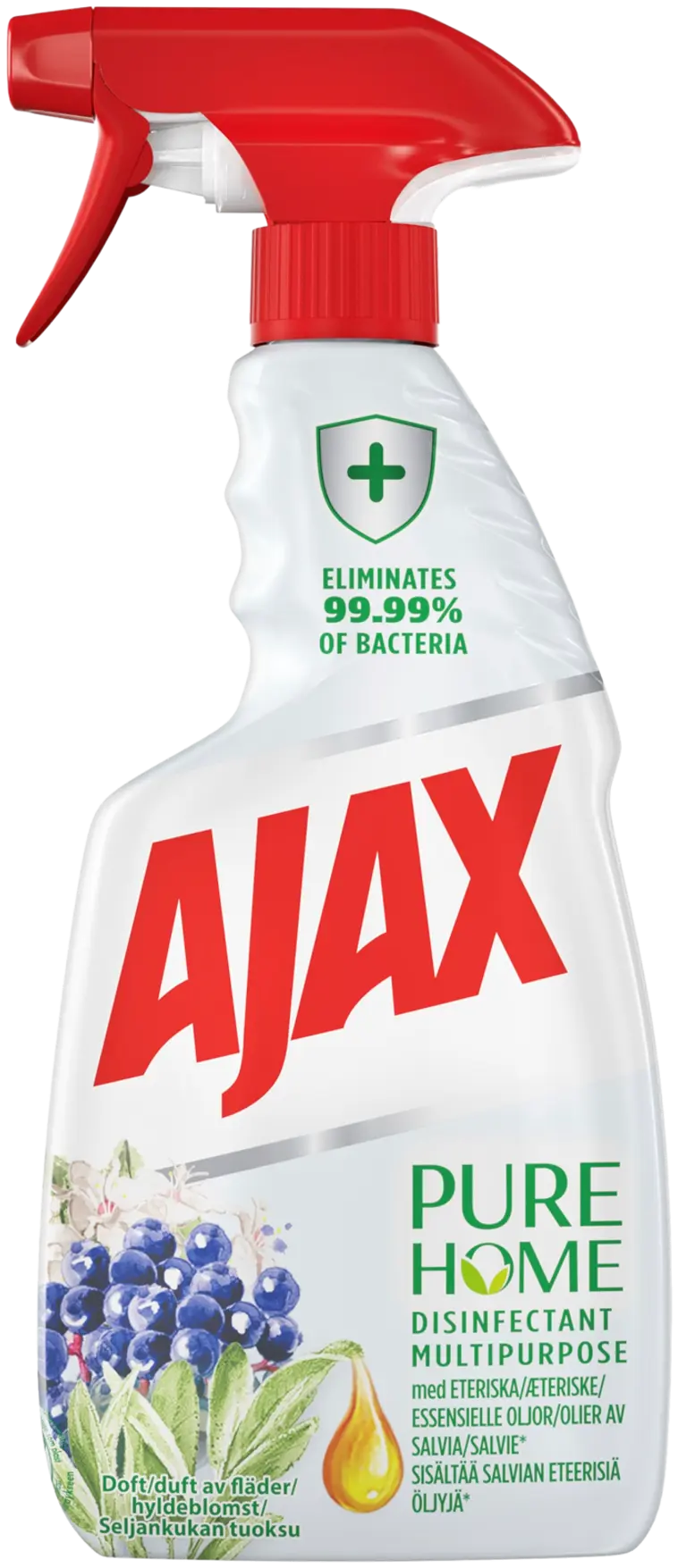 Ajax Pure Home Elderflower puhdistusspray 500ml