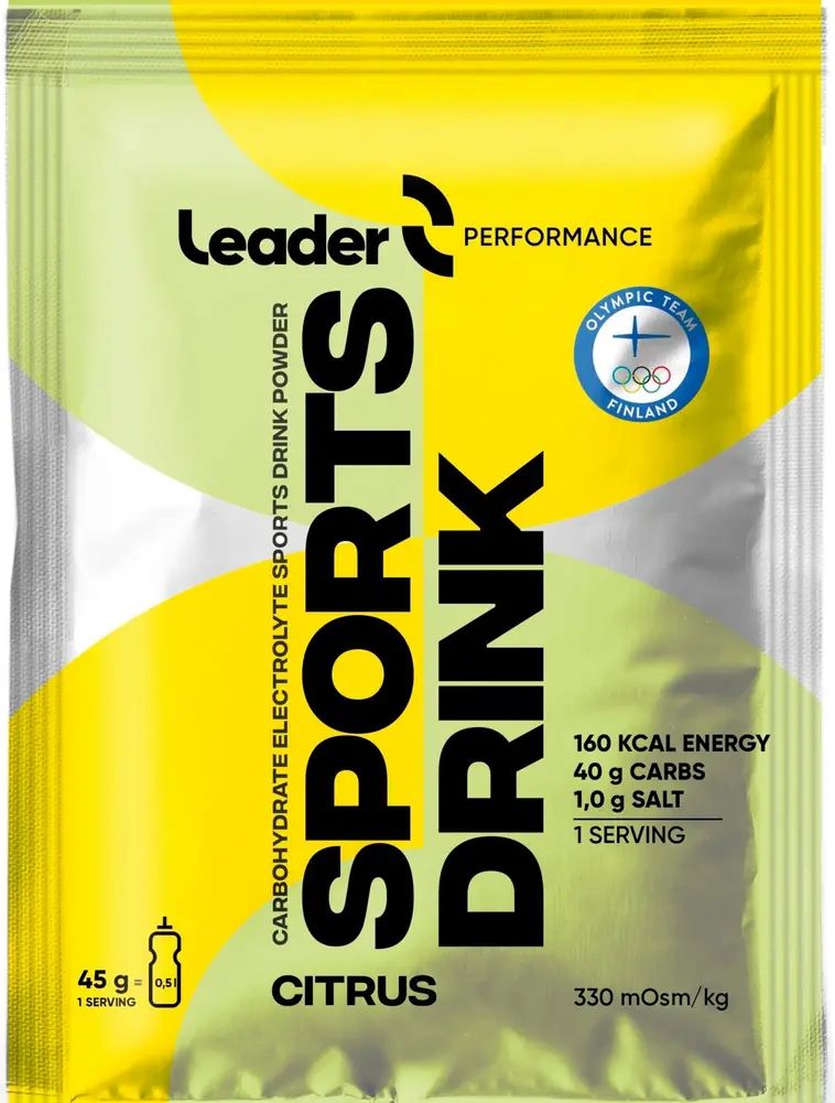 Leader Performance Sports Drink urheilujuomajauhe sitruksenmakuinen  45 g