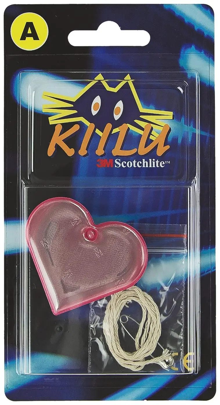 Kiilu heijastin A sydän pinkki
