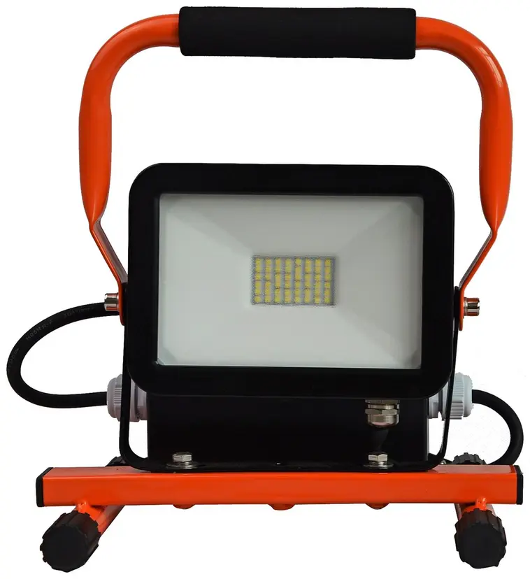 Electrog 20W led työvalaisin telineellä ip44 2xpistorasia - 1