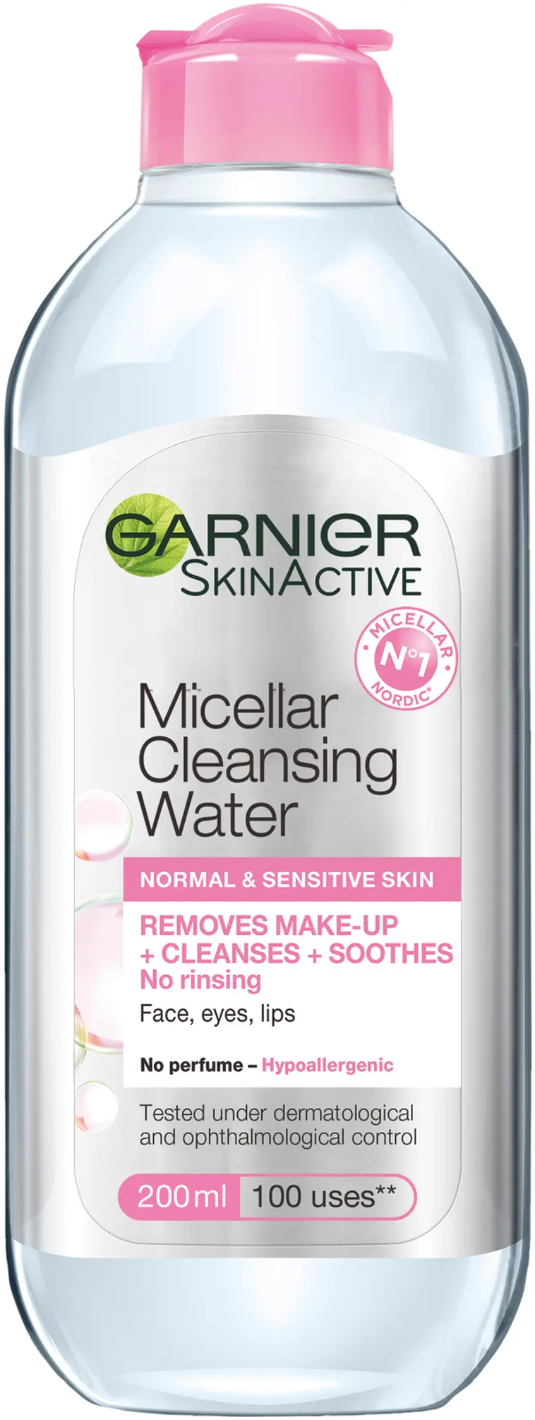 Garnier Skin Active Micellar puhdistusvesi herkälle iholle 200 ml