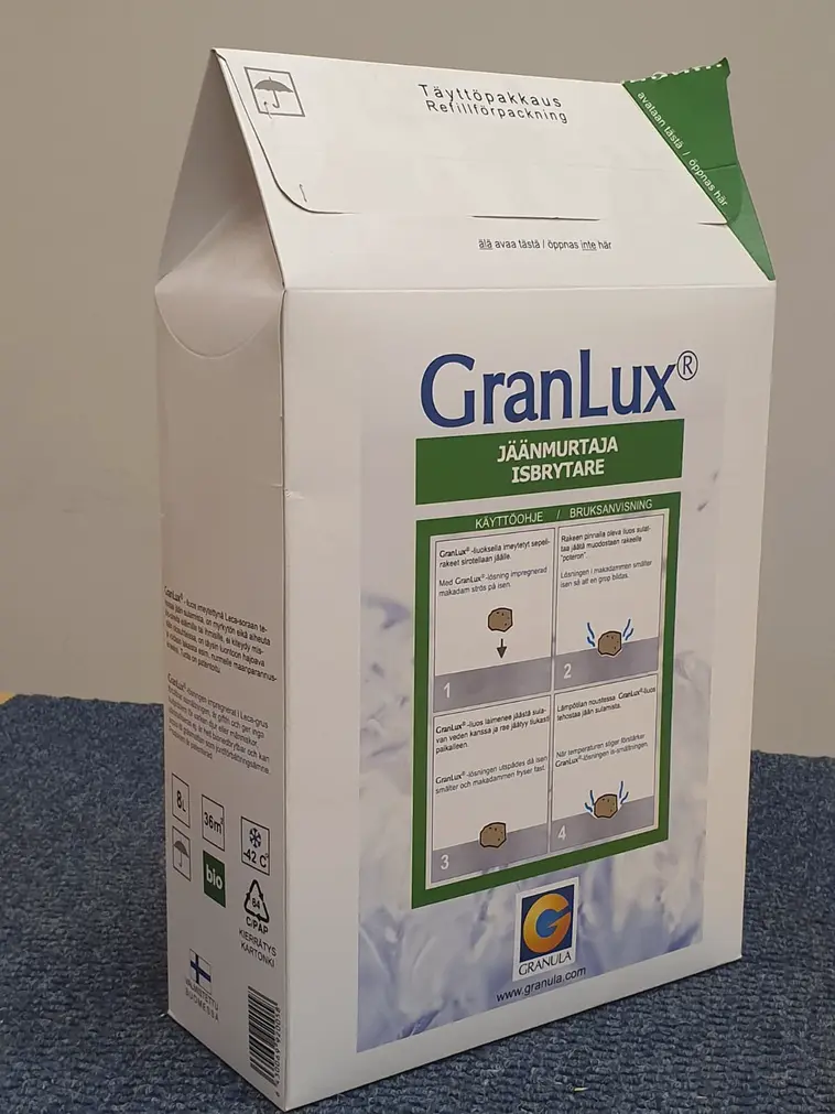 GranLux jäänmurtaja liukkaudentorjuntaan täyttöpakkaus