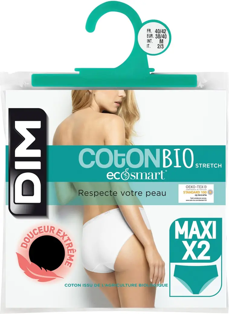 DIM naisten maxi-alushousut 4D98 2-pack