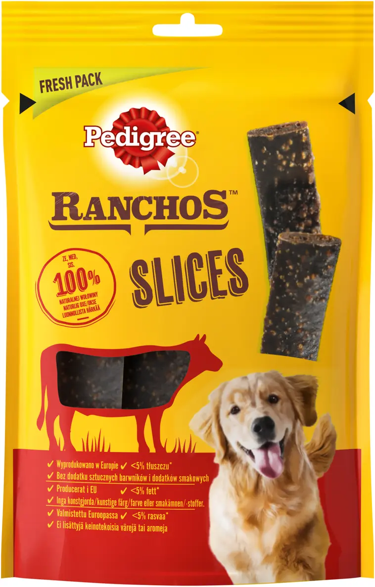 Pedigree Ranchos Slices Härkä (60 g)