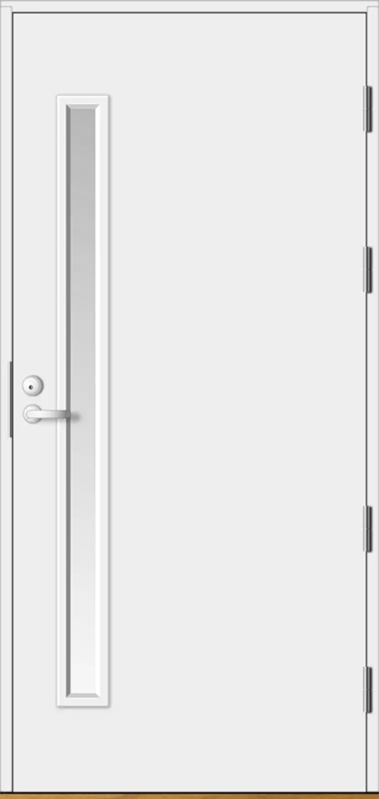 HALLTEX Ovet,  Sanni 01 valk. 10x21 oikea