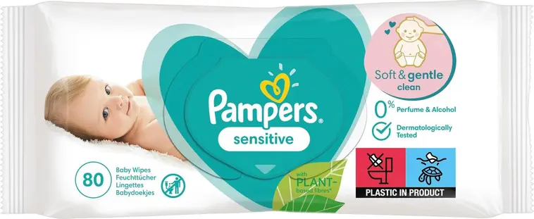 Pampers 80kpl Sensitive Baby Wipes puhdistuspyyhe