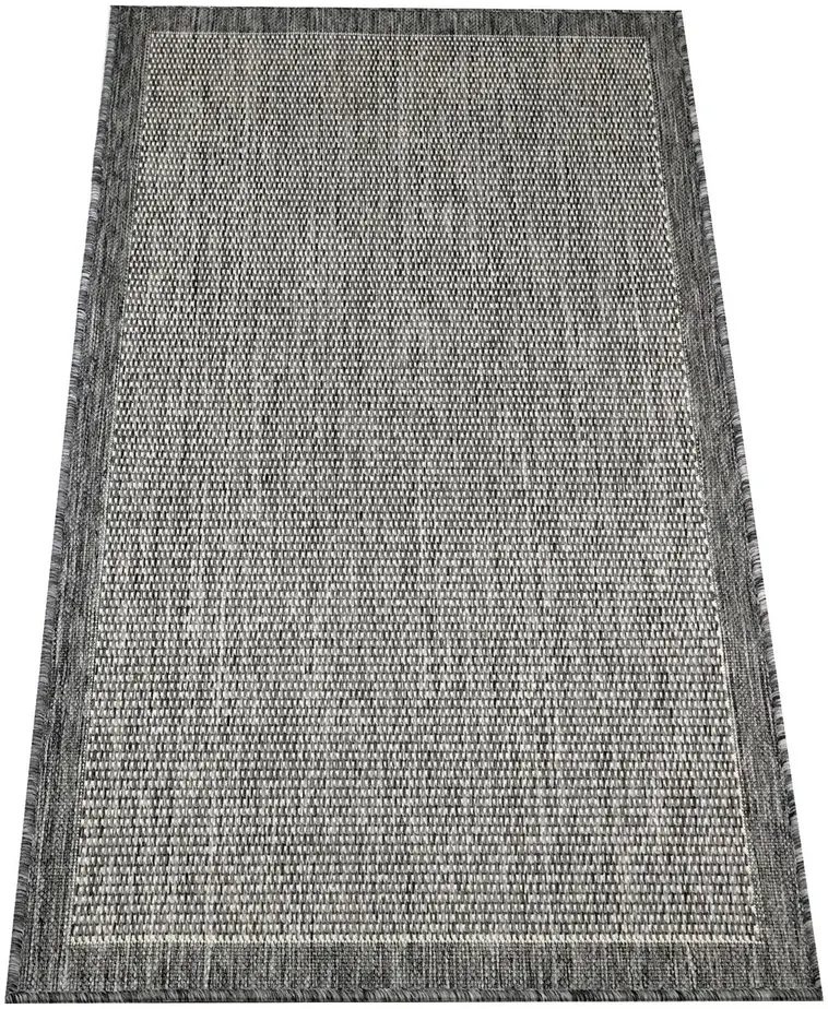 Jysmä matto Sisalo Maria 80x150cm hopea-l.valkoinen polypropeeni-sileäksi kudottu matto