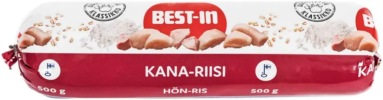 Best-In Kana-riisi Koiran Tuoreruoka 500g | Prisma verkkokauppa