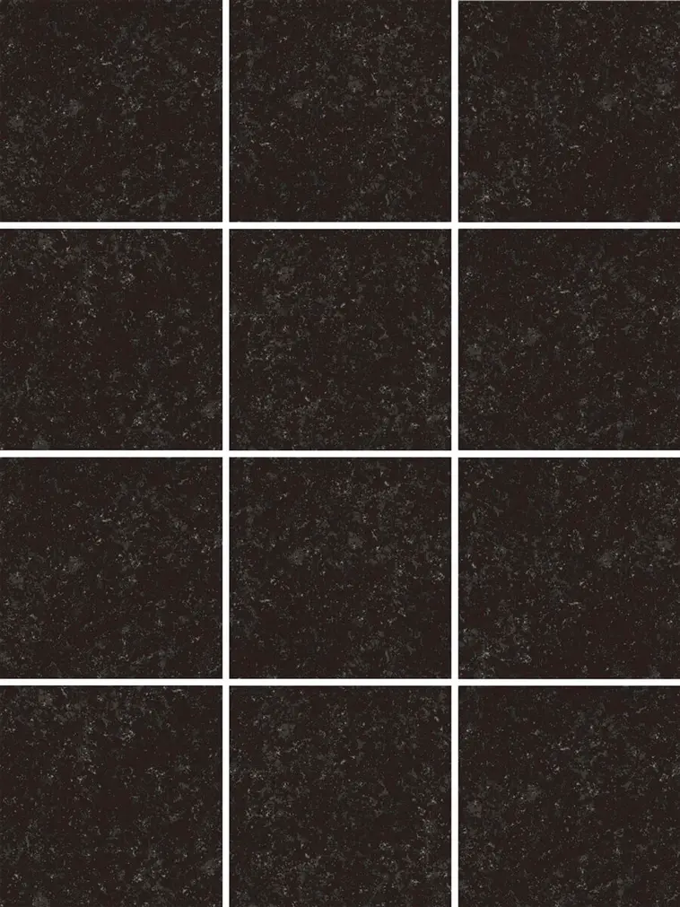 Laatta Fossil Black on dots 10x10 R10B