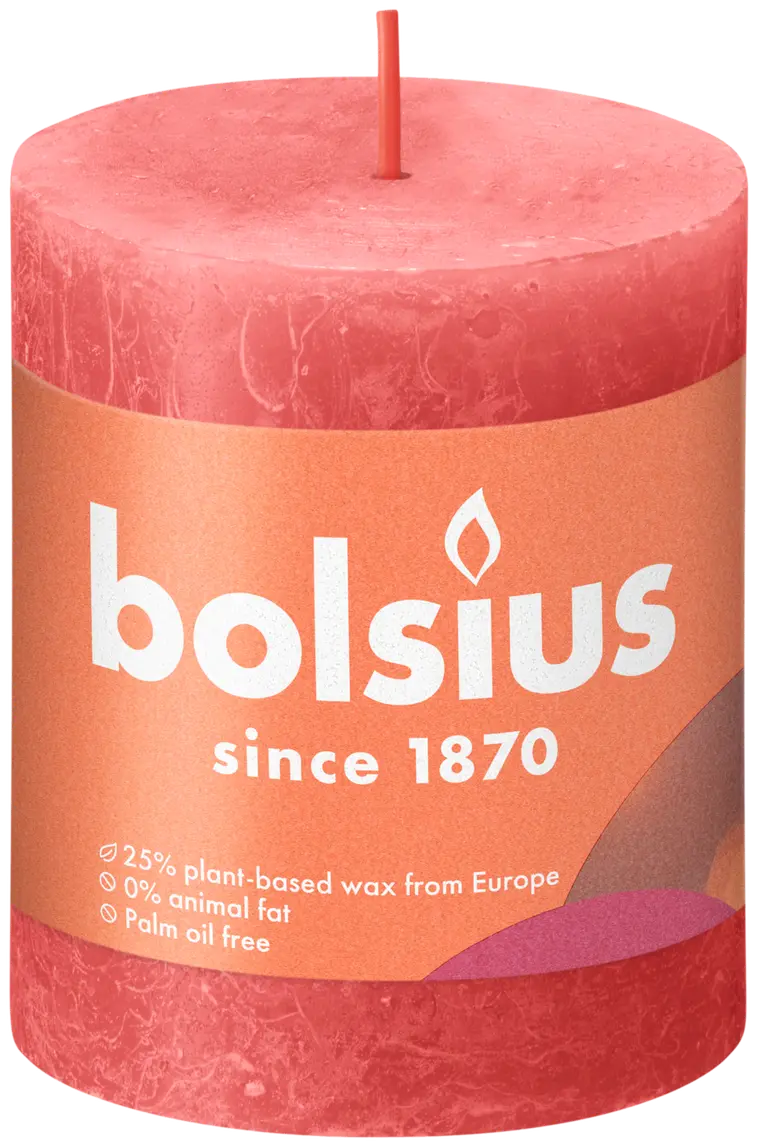 Bolsius RUSTIIKKI PK 130/68 Blossom pink