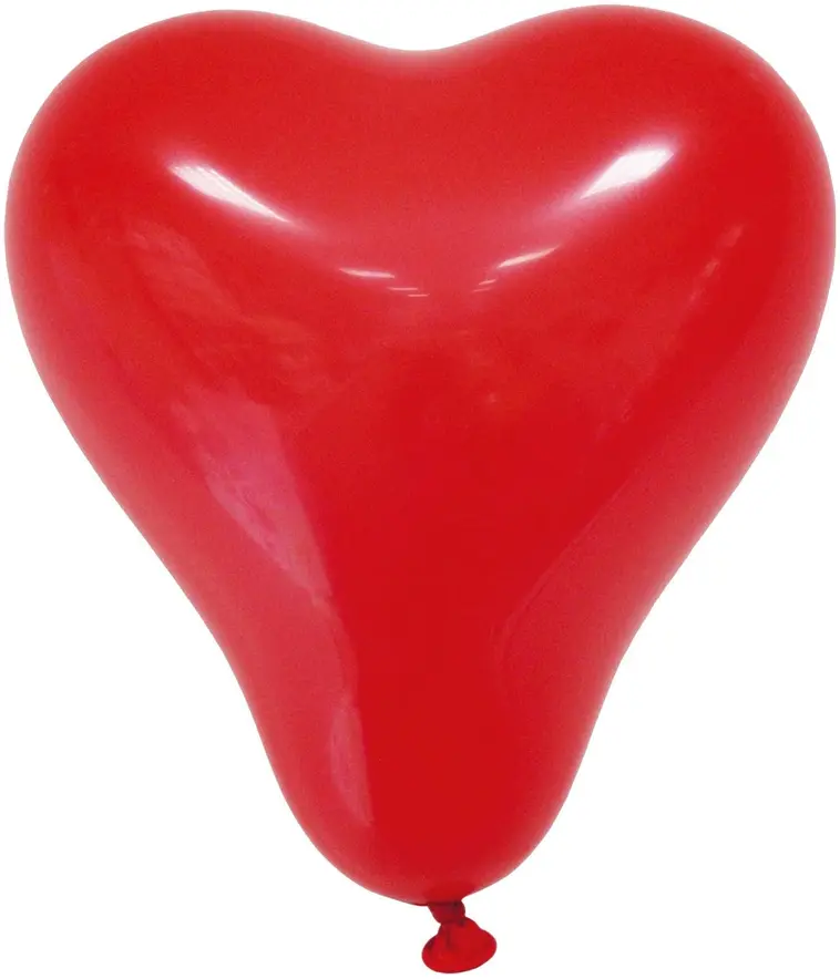Decorata ilmapallo sydän punainen 8kpl
