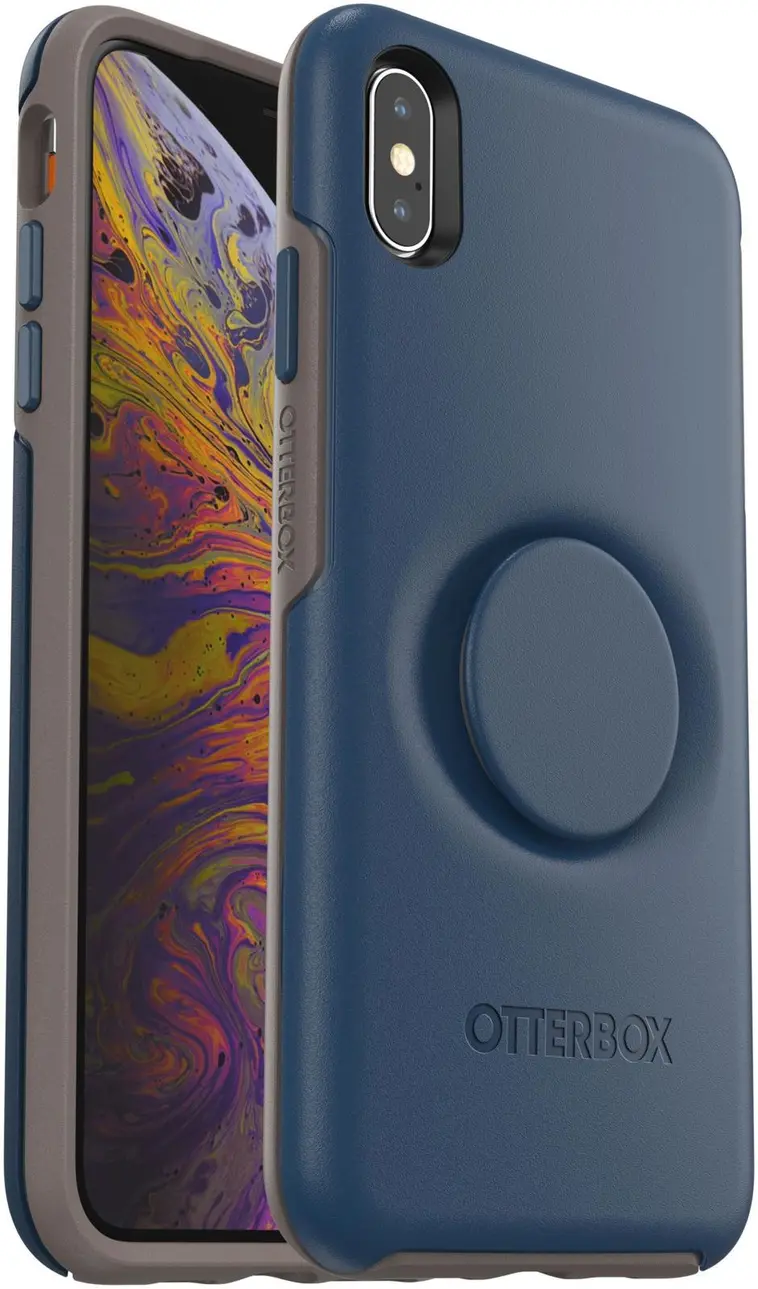 Otterbox otter + PopSocket symmetry suojakuori iPhone XS max go to blue