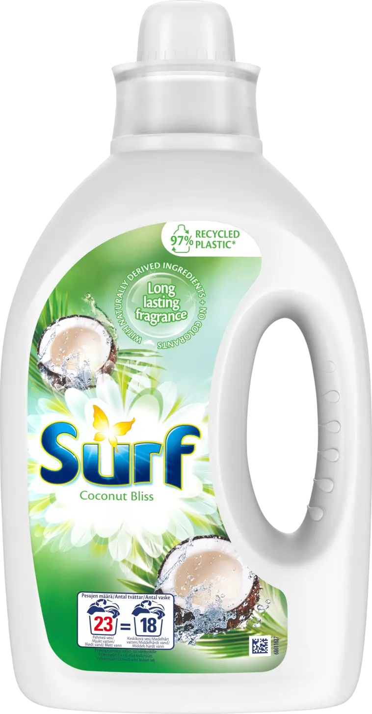 Surf Coconut Bliss Pyykinpesuaine Kirjo- ja valkopyykille 920 ml 23 pesua |  Prisma verkkokauppa