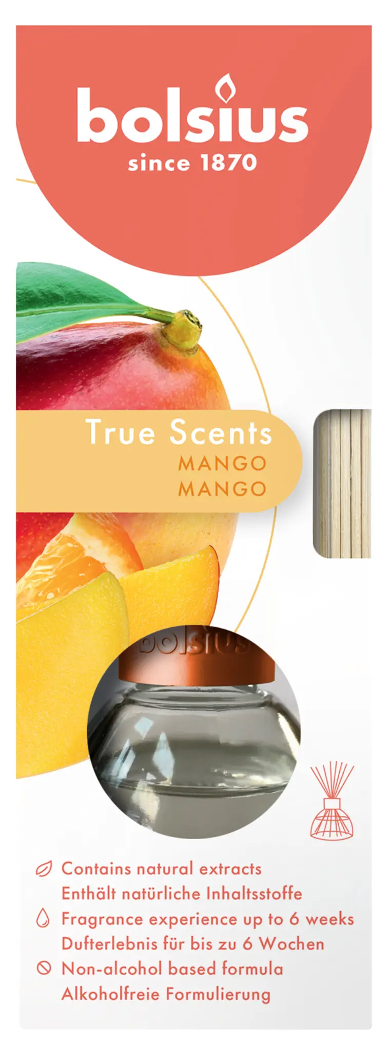 Bolsius Tuoksutikut 45ml True Scents Mango | Prisma verkkokauppa