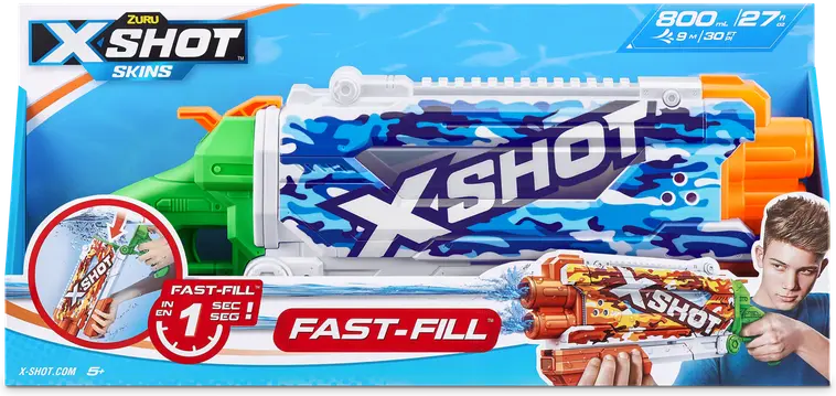 X-Shot vesipyssy Fast Fill Skins Pump Action