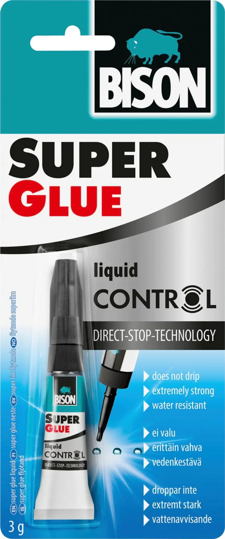 Bison pikaliima Super Glue Control 3G