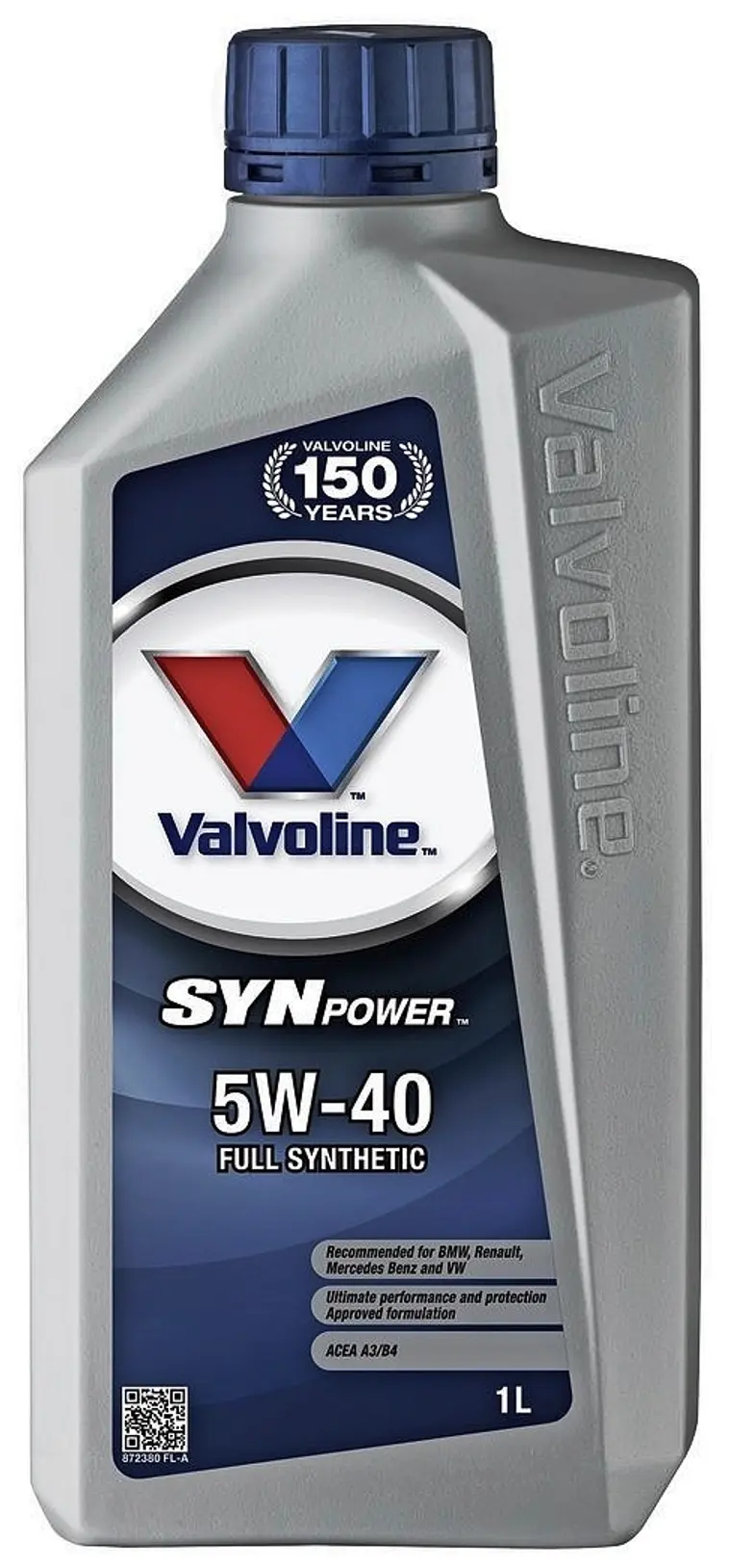 Valvoline Synpower 5W-40 moottoriöljy 1l