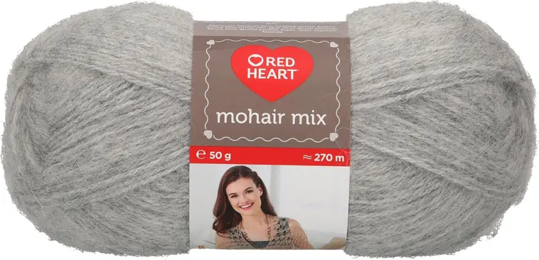 Prym Red Heart neulelanka Mohair Mix 50g harmaa