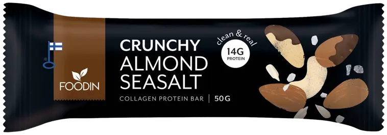 Foodin Collagen protein bar Almond Seasalt 50g