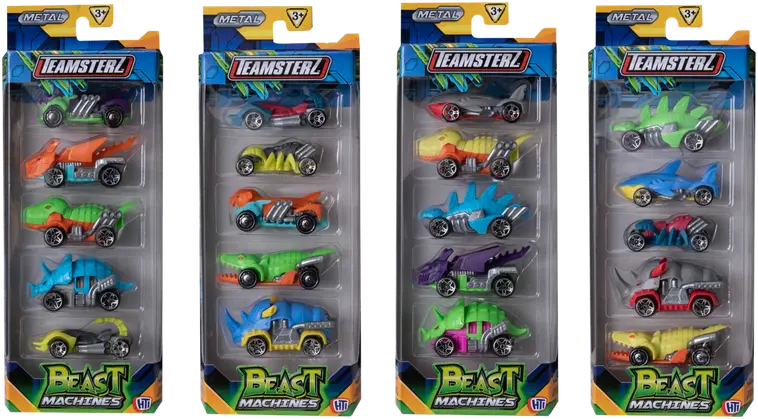 Teamsterz Beast Machines lelu pikkuajoneuvo die-cast 5 pack