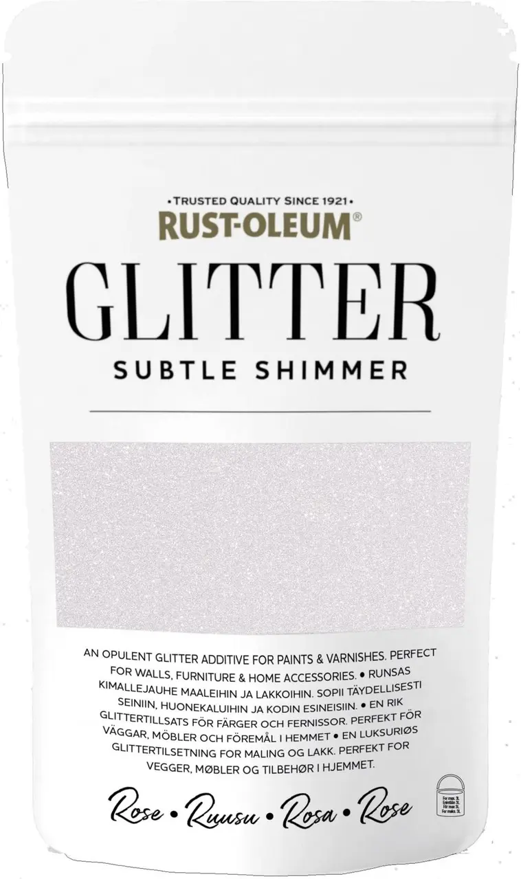 Rust-Oleum 70g glitter-jauhe maaleihin ja lakkoihin ruusukulta | Prisma  verkkokauppa