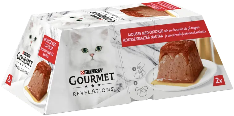 Gourmet Revelations 2x57g Nautaa kissanruoka