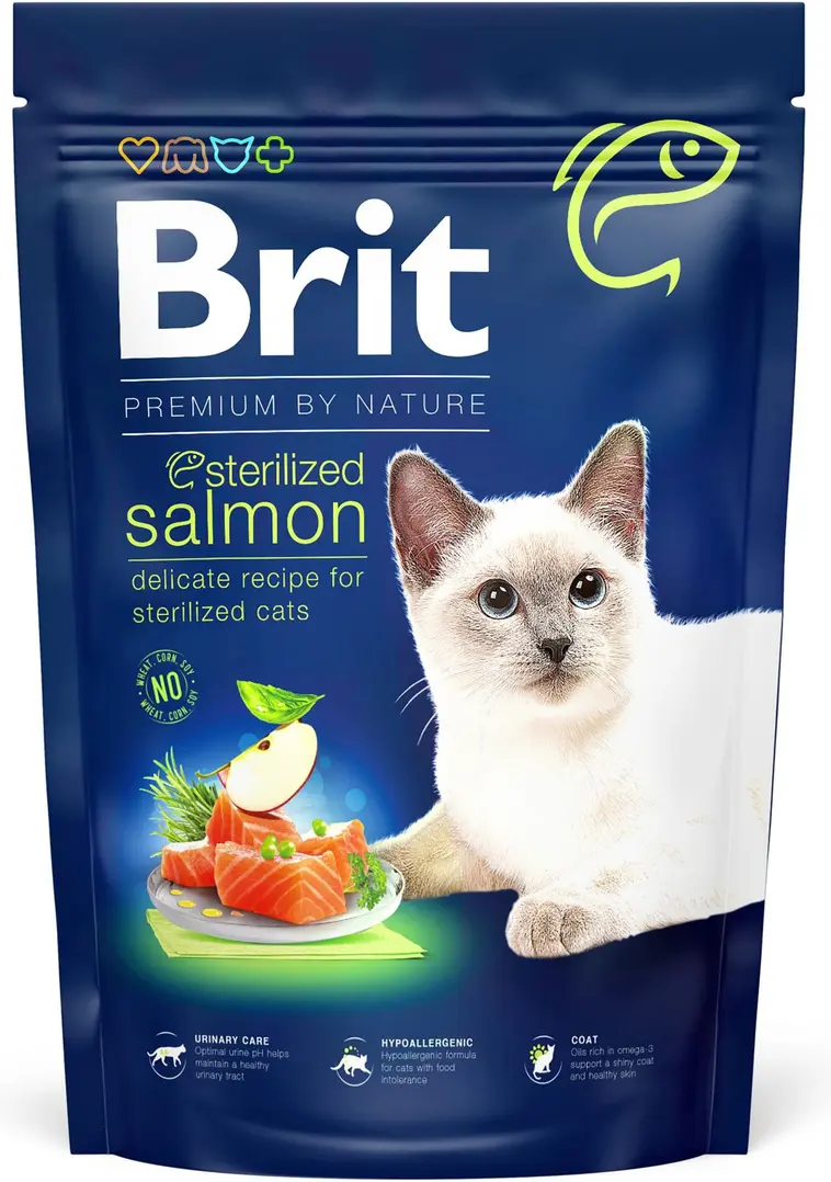 Brit Premium by Nature Lohta ster.kissoille, 300g
