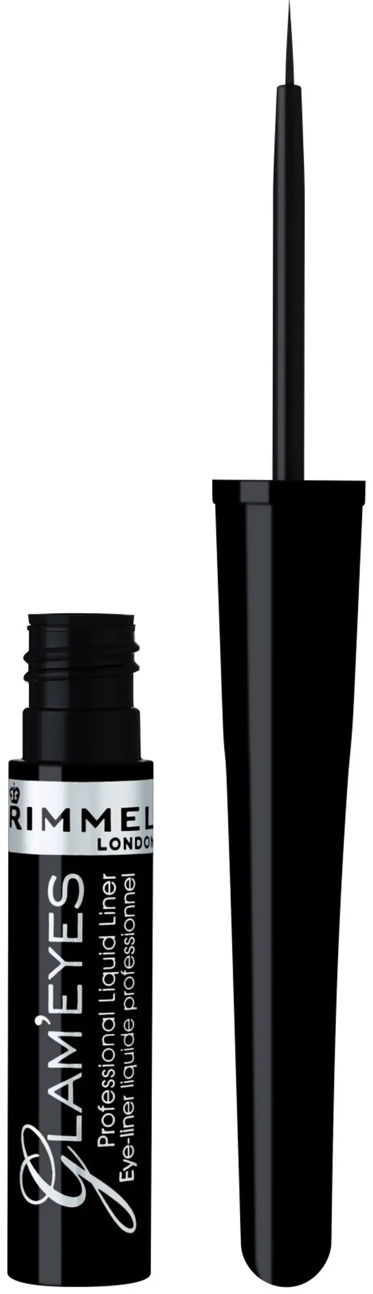 Rimmel 3,5ml Glam Eyes Professional Liquid Eyeliner 002 Velvet Brown nestemäinen silmänrajausväri