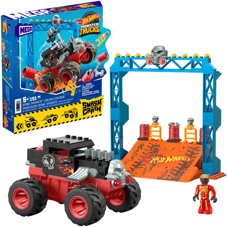 Mega Hot  Wheels Smash N Crash Bonehshaker