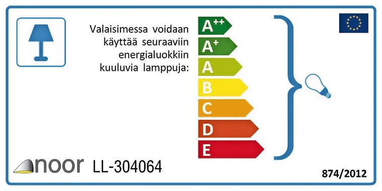 Noor Round kellarivalaisin valkoinen - 2