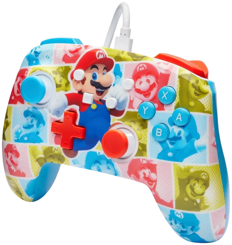 PowerA PowerA Enhanced Wired Controller peliohjain, Mario Hero Reel, Nintendo Switch
