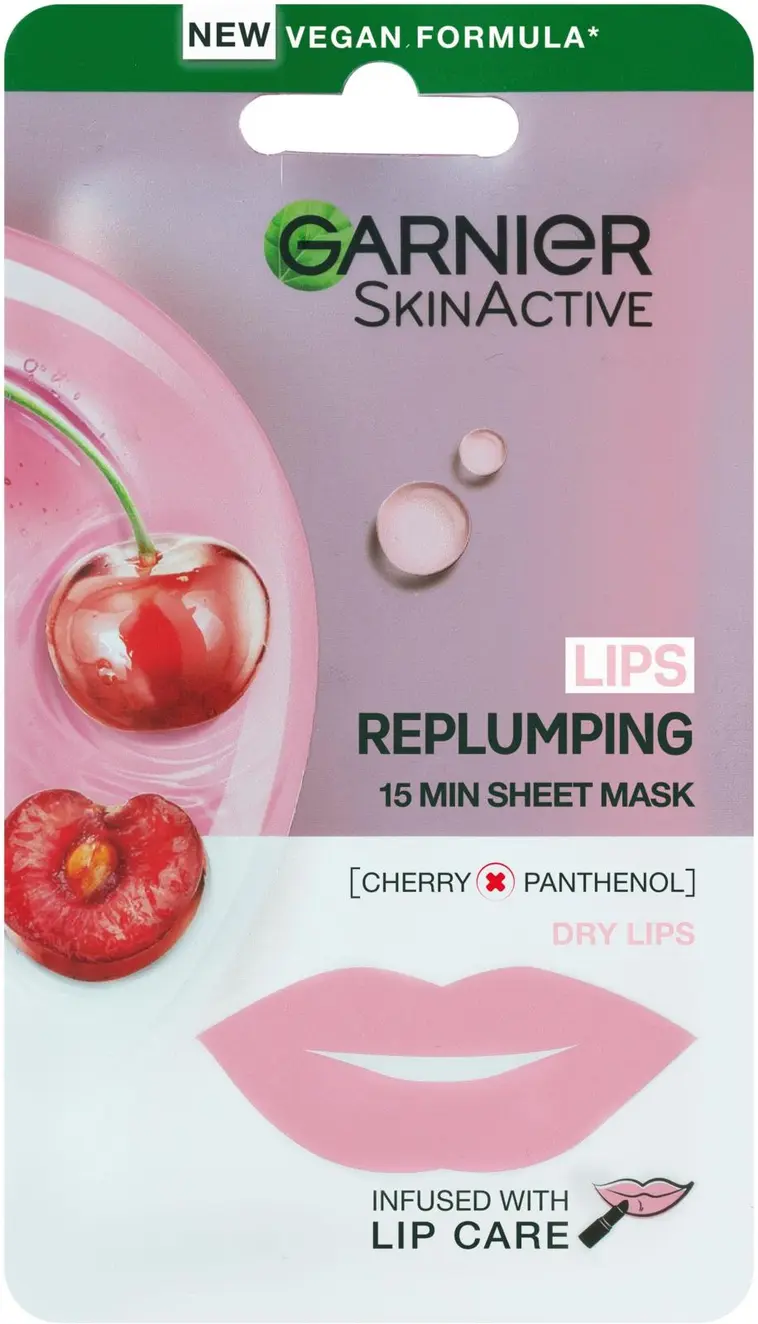 Garnier SkinActive Lips Replumping 15 Min Sheet Mask huulinaamio 5 g - 1