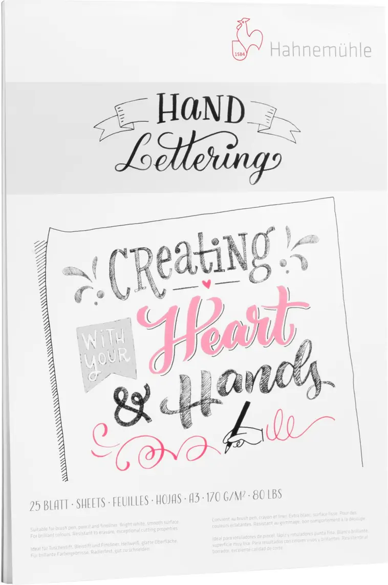 Hahnemühle Hand Lettering lehtiö A4