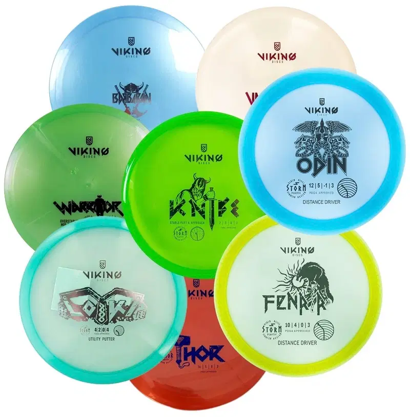 Диски Viking Discs для фрисби-гольфа Tournament, 8 комплектов (цвет Разноцветный)