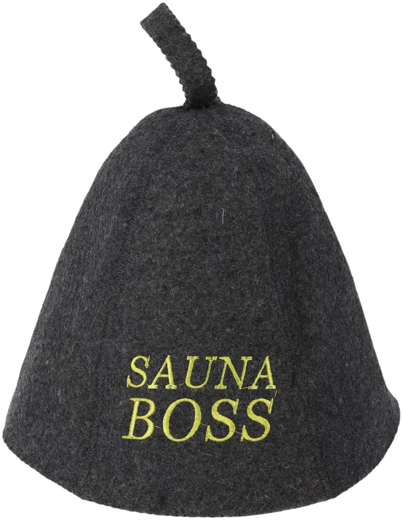 Шапочка для сауны дома Sauna Boss (цвет серый)