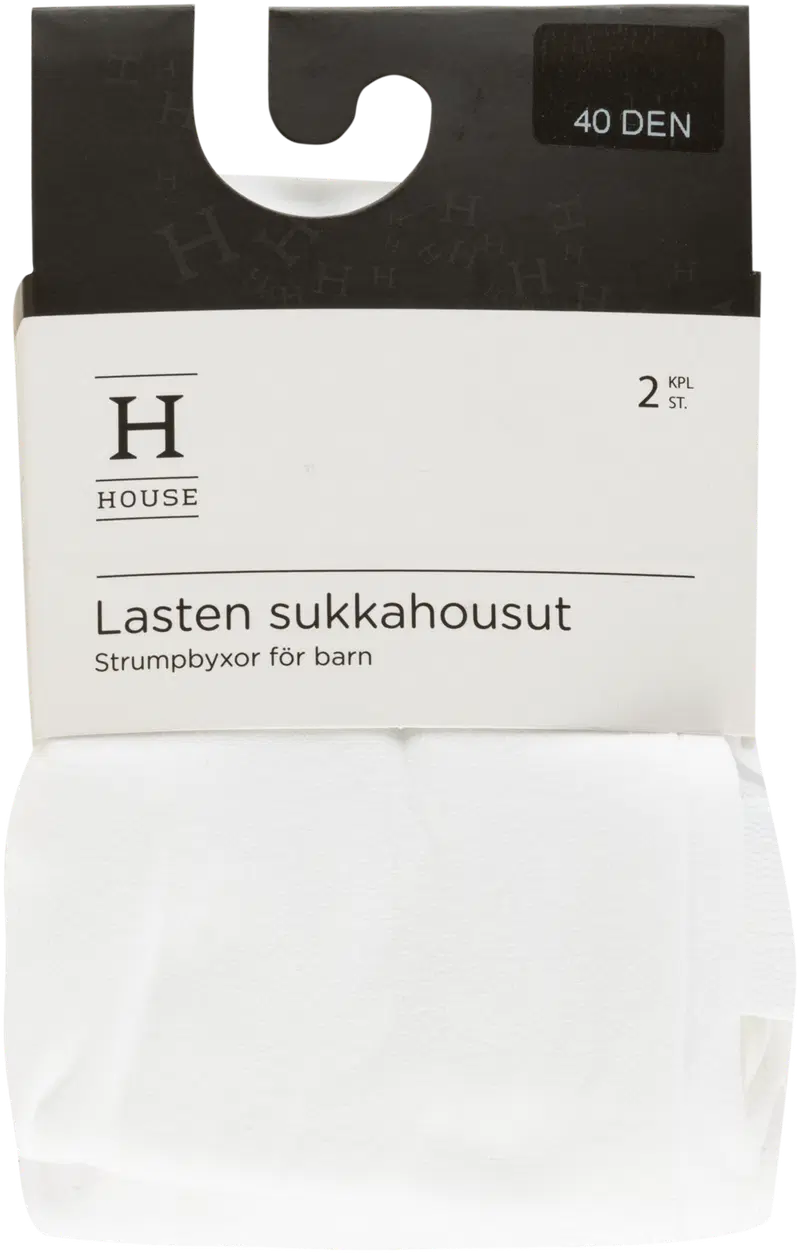 Колготки детские House тонкие 2 пары 40 DEN (размер 100, цвет БЕЛЫЙ)