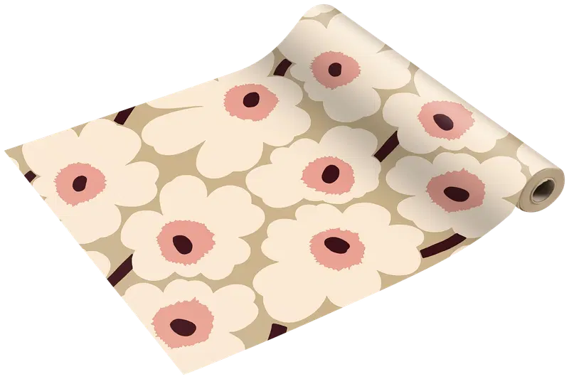 Шарф Marimekko Unikko бежевый розовый 1шт/0,4х4,8м