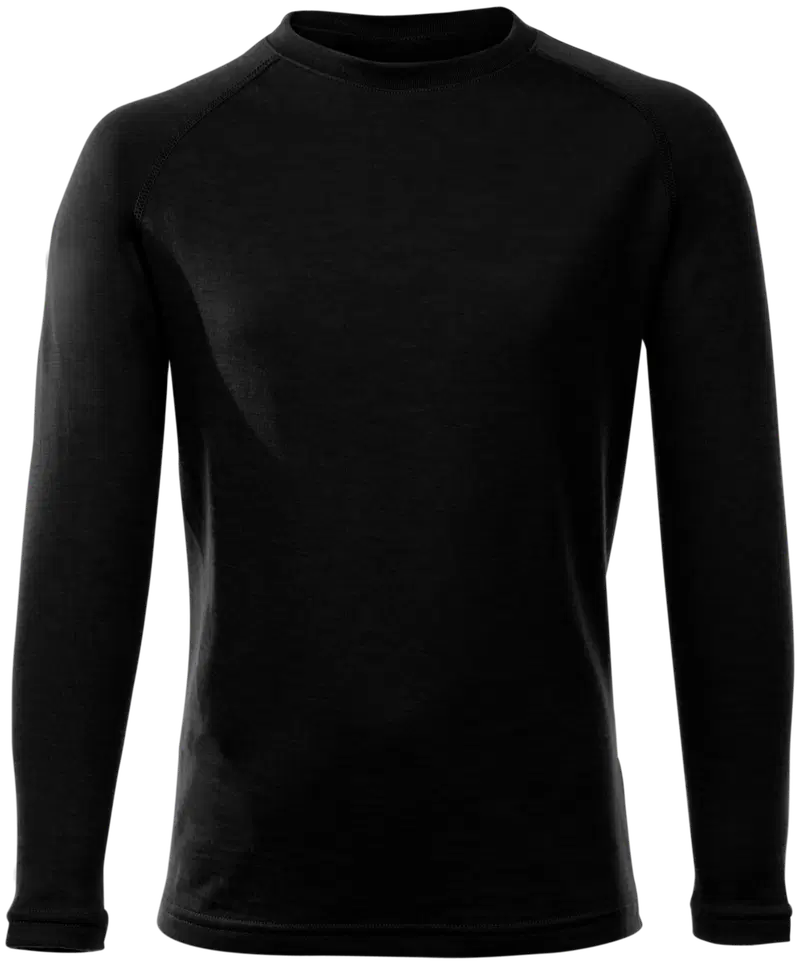 Детская многослойная рубашка из мериноса North Outdoor Sensitive (размер 122-128, цвет ЧЕРНЫЙ)