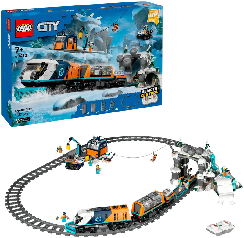 LEGO® City Trains 60470 Экспресс-поезд для исследователей Арктики