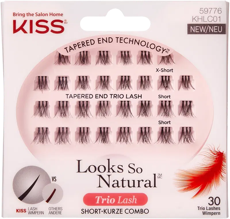 Щипцы для ресниц Kiss Looks So Natural Trio 30 шт.